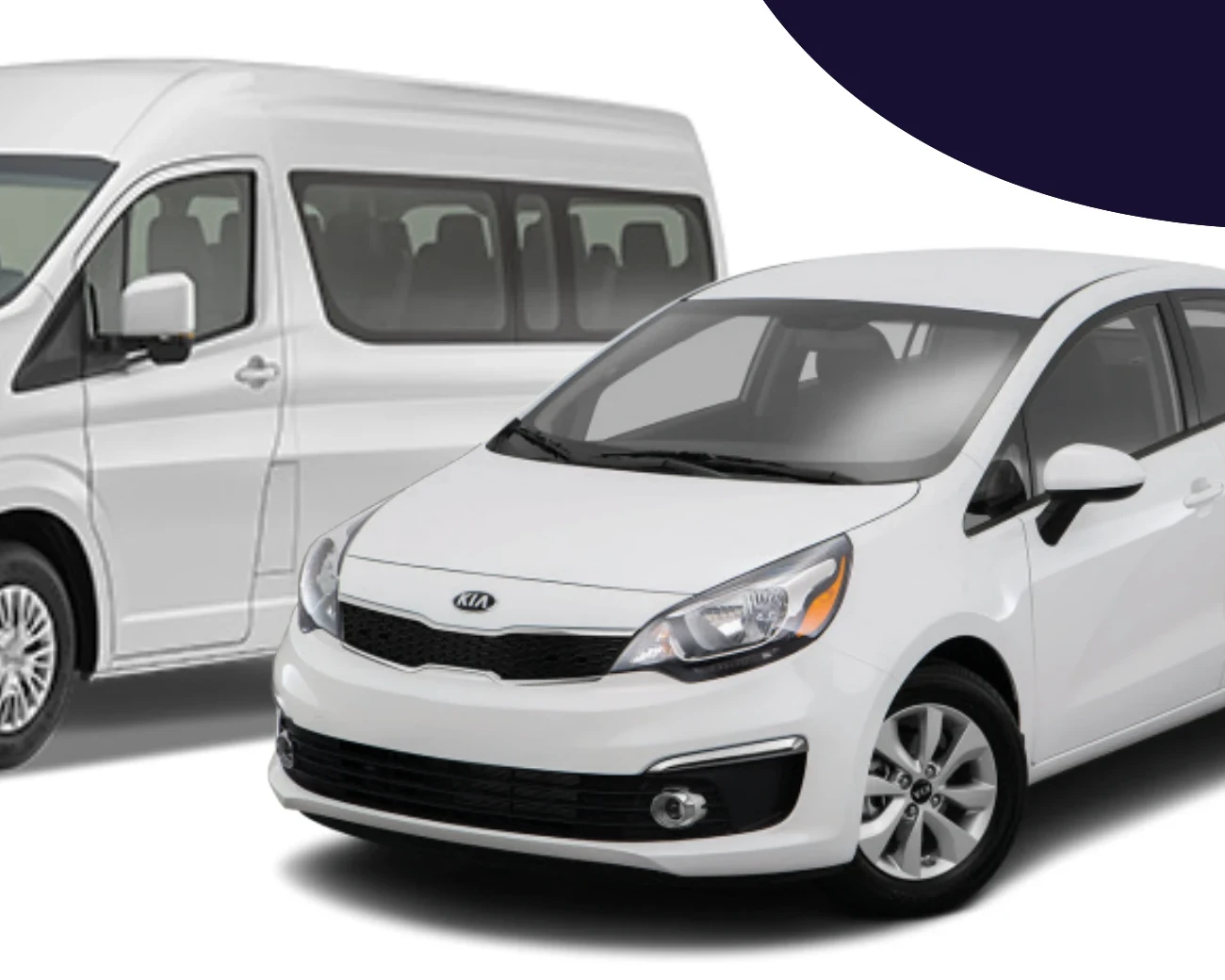 Flotilla de camionetas y autos de Ontime disponible para renta y transporte de personal